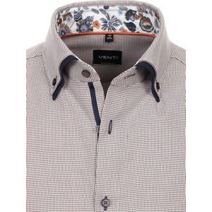 Venti Gewerkt Overhemd Dubbele Kraag 134023400-450 - Orange - XL