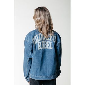 Colourful Rebel Paige Logo Patch Denim Jacket - S