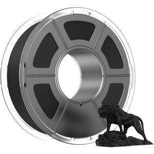 Mecpow Zwarte 1 kg PLA+ High Speed Basic 3D-printerfilament -30-300 mm/s, 190-230 °C