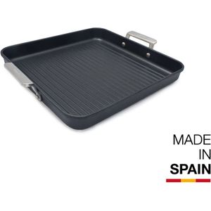 Valira Grillpan Aire met handgrepen - 28 x 28 cm - standaard anti-aanbaklaag