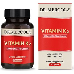 Dr. Mercola - Vitamine K2 - 180 mcg - 30 capsules