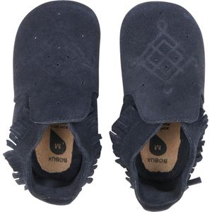 Bobux Soft Soles - Baby Slofjes Leer - Suede Moccasin Navy - Maat 18