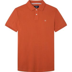 Hackett Slim Fit Logo Polo Met Korte Mouwen Oranje L Man