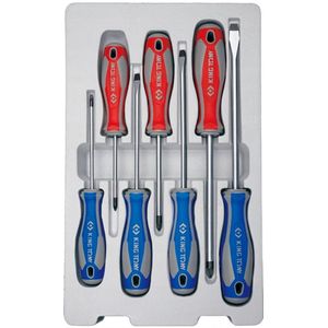 King Tony 7-delige schroevendraaierset: Pozidriv & Flat