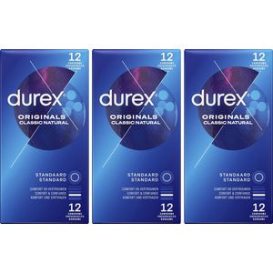 Durex Condooms Classic Natural 12st x3