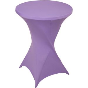 Statafelrok Lavendel – ∅80-85 x 110 cm – Statafelhoes Stretch – Tafelhoezen voor Statafel Sta Tafel Hoes | Staantafelhoes – Geschikt voor Horeca Evenementen | Cocktailparty | Trouwerij