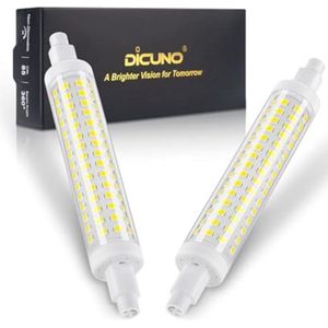 LED R7s 118mm Lamp, Niet-Dimbaar, Koel Wit 6000K, Vervangt 75W Halogeen, 1000LM, Lineaire Verlichting voor Spotlights en Wandlampen, 2 Stuks