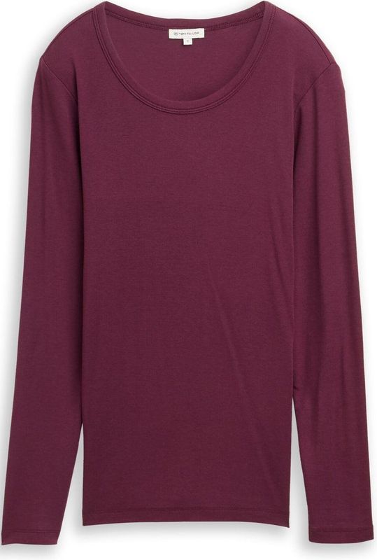 Tom Tailor - Longsleeve - Bordeaux Red - Lange Mouwen