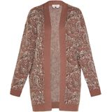 usha - FESTIVAL - Gebreid Vest - Bruin / Wit