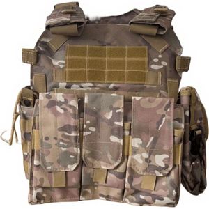 Livano Airsoft Vest - Tactical Vest - Airsoft Kleding - Leger vest - Airsoft Gear - Airsoft Accesoires - Indoor & Outdoor - Paintball - Camouflage