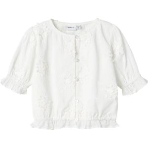 Name It - Blouse - Fasine - Wit - Meisjes - Maat 116