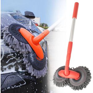 Flexibele Autowasborstel met Lange Handgreep - Telecopische Microvezel Reinigingsborstel voor Auto en Caravan
