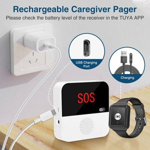 SOS Knop met Display | WiFi | Veiligheid Ouderen | Veiligheid voor Ouderen | Pager functie