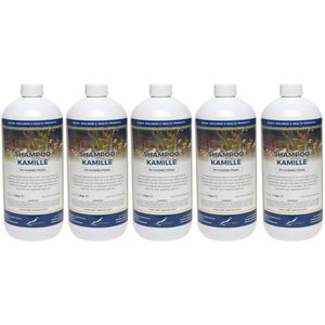 Shampoo Kamille - 1 liter - 5 Stuks - Voordeelverpakking - Haarverzorging