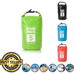 Decopatent® Waterdichte Tas - Dry bag - 5L - Ocean Pack - Dry Sack - Survival Outdoor Rugzak - Drybags - Boottas - Zeiltas - Groen