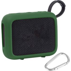 Beschermhoes geschikt voor JBL Go 4 Bluetooth Speaker - Meerdere Kleuren - Schokbestendig - Krasbestendig - Siliconen - Hoesje - Case - Bescherming - Groen