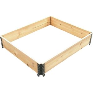 Palletrand 100x120cm voor moestuinbak