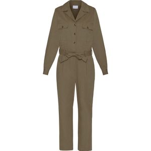 SISTERS POINT ESPA-JU Dames Jumpsuit - Khaki - Maat S
