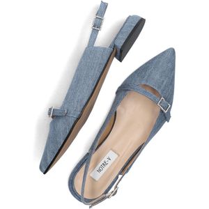 Notre-V 122219 Slingbacks Dames - Blauw - Maat 42