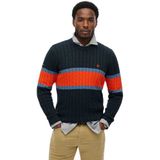 Superdry Trui  blauw / marine / oranje