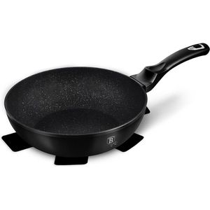 BerlingerHaus Wok 28cm Black Silver Collection Inductie