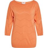 usha - Pullover - Langarm - Met Weit Ronde Ausschnitt - Uniek Decoratief Detail