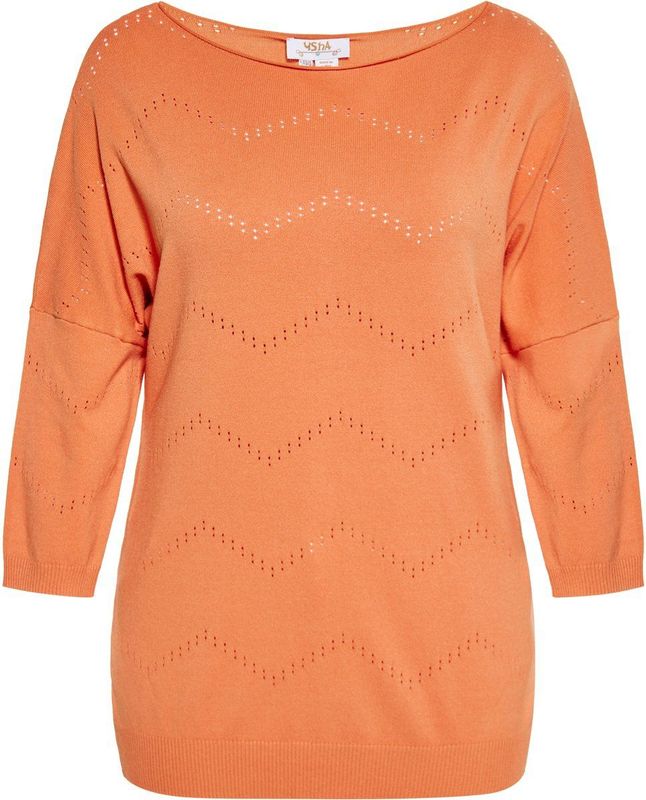 usha - Pullover - Langarm - Met Weit Ronde Ausschnitt - Uniek Decoratief Detail