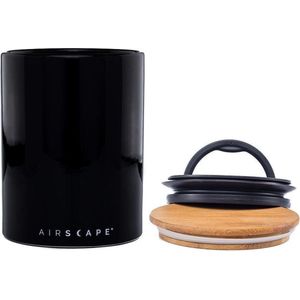 Airscape - Koffiebonen - Voorraadpot - Vershouddoos - keramiek Zwart - 500 gram