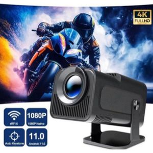 Krachtige Projector geschikt voor Android 11 390Ansi Hy320 Projector 4K Native 1080P Dual Wifi6 Bt5.0 Cinema Buiten Binnen Draagbare Projector