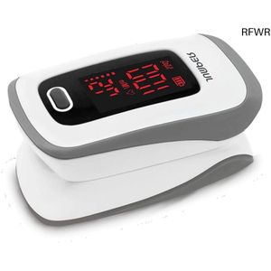 RFWR® Vingersaturometer Pulsoximeter – Spo2 Vinger en Hartmonitor met Kleurendisplay en Verstelbare Golf Plestimografica