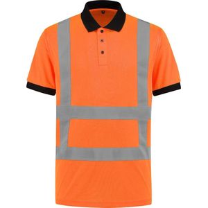 EM Traffic Poloshirt High Visibility RWS Fluor Oranje - Maat 4XL