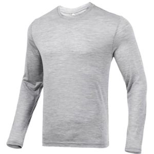 Merinowolf Heren Ondershirt met Lange Mouwen - Geurbestendig, Warm en Ademend Ondergoed voor Buitensporten