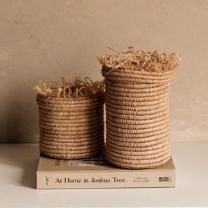 Klein raffia opbergmandje | Handgemaakt in Marokko | Noa May