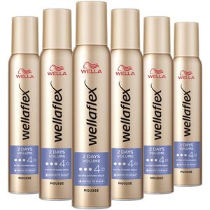 Wella - Flex 2 Days Volume Mousse - 200 ml - Haarmousse - Extra Sterke Hold