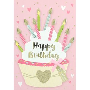 Depesche - Kinderkaart met de tekst ""Happy Birthday to you!"" - mot. 033