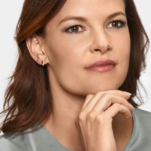 Engelsrufer Oorbellen 925 zilver vleugels tweekleurig roségoud met zirkonia