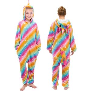 Allecto - Eenhoornpyjama - Fleece - Jumpsuit - Voor Kinderen - Met Capuchon