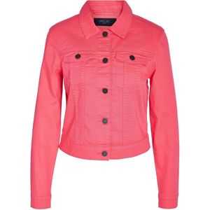 Noisy may Jas Nmdebra L/s Clr Denim Jacket S* 27003411 Sun Kissed Coral Dames Maat - XS