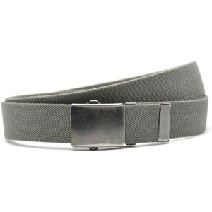 Werkriem Canvas Stretch - Ergonomische Werkbroek Riem - Grijs - Lengte totaal 110 cm / Riemmaat 95
