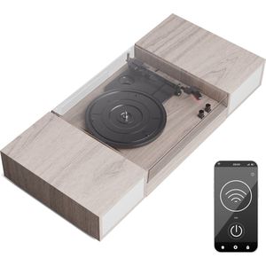 Auna TT-Play 2X10W - Platenspeler - Pick-Up - 3 Toerentallen Bluetooth - Hout