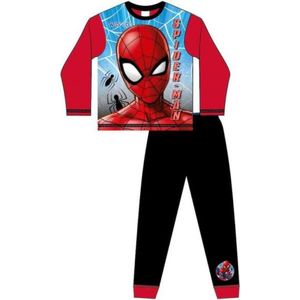Spiderman pyjama - rood / zwart - Spider-Man pyama - maat 128