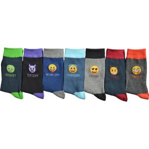 Emoji Sokken / Kousen Multipack Jongens Maat 35/38