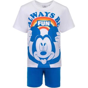 Mickey Mouse - Shortama - Wit - 4 jaar - 104cm