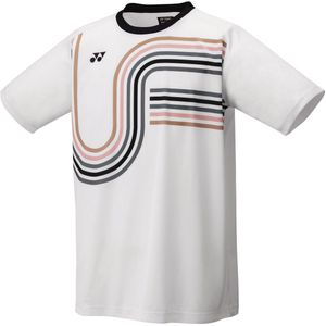 Yonex 16747EX heren tennis badminton retro sportshirt - wit - maat XL