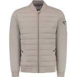 PURE PATH Padded Jacket With Front And Sleeve Pockets Jassen Heren - Zomerjas - Zand - Maat M