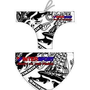 Turbo Ships - Zwemslip - Wit - 5XL - Waterpolo