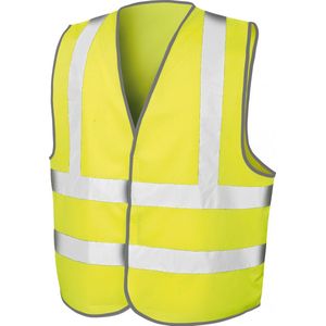 Gilet Unisex S/M Result Mouwloos Fluorescent Yellow 100% Polyester