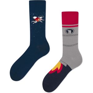 Many Mornings unisex sokken, Space Dog