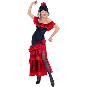 Widmann - Spaans & Mexicaans Kostuum - Signorita Ole Senora Kostuum Vrouw - Rood - Medium - Carnavalskleding - Verkleedkleding