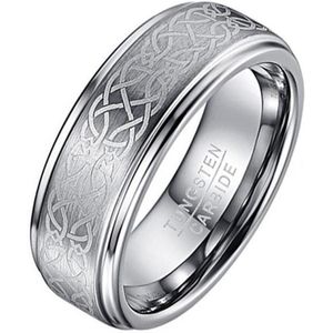 Heren ring Wolfraam Celtic Knot Brushed-19mm
